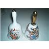 Image 1 : Two Porcelain Gold Trimmed Bells #916359