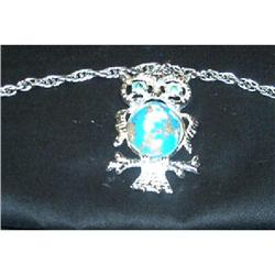 Jewelry-Owl Cabochon Pendant-Necklace #916465