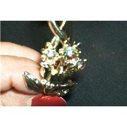  Gold Tone, Iridescent Rhinestone Bracelet #916468