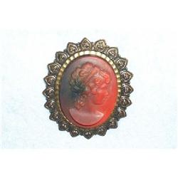  Antique Gold Trim, Resin Cameo-REDUCED #916472