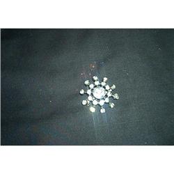 Jewelry-Vintage-Starburst Rhinestone Brooch #916484