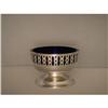 Image 1 : Bowl  Silver  Plated  with  Blue  Glass  Lining #916517