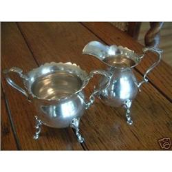 B & M Sterling Silver sugar and creamer #916552