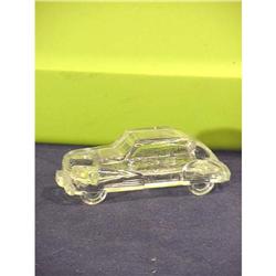 Vintage Glass Candy Container Sedan Car #916582