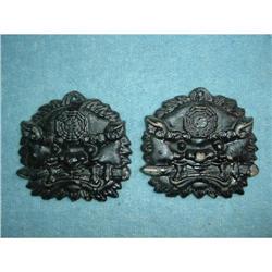 Brass lion dog face door knockers #916817