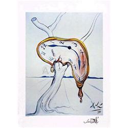 SALVADOR DALI SIGNED SOFT WATCH Ltd ED LITHO #917020