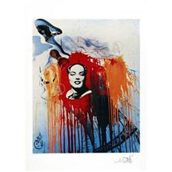 SALVADOR DALI RARE MARILYN MONROE SIGNED Ltd ED #917021