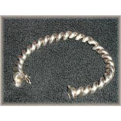 Silver san Marco "Macaroni" Link Bracelet  #917091