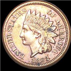 1862 Indian Head Penny CLOSELY UNCIRCULATED