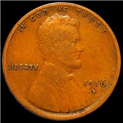 1916-D Lincoln Wheat Penny NICELY CIRCULATED