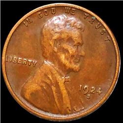 1924-S Lincoln Wheat Penny CLOSELY UNCIRCULATED