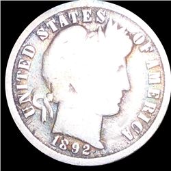 1892 Barber Silver Dime NICELY CIRCULATED