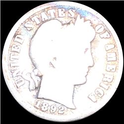 1892-S Barber Silver Dime NICELY CIRCULATED