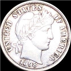 1898 Barber Silver Dime CLOSELY UNCIRCULATED