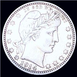 1914 Barber Silver Quarter CLOSELY UNCIRCULATED