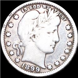 1899 Barber Silver Quarter NICELY CIRCULATED