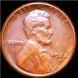 1925-S Lincoln Wheat Penny CLOSELY UNCIRCULATED