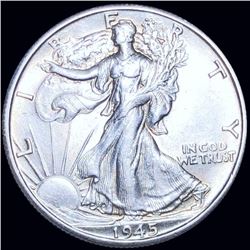 1945-D Walking Half Dollar UNCIRCULATED