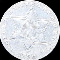 1856 Three Cent Silver LIGHTLY CIRCULATED