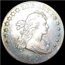 1800 Draped Bust Dollar "Dotted Date" CHOICE AU