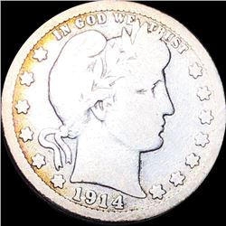 1914-S Barber Quarter NICELY CIRCULATED