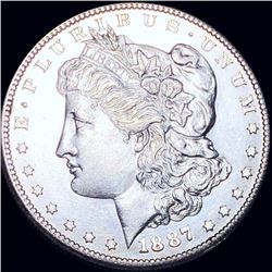 1887-S Morgan Silver Dollar GEM BU