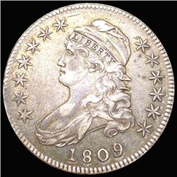 1809 Capped Bust Half Dollar ABOUT UNCIRCULATED