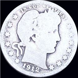 1912-S Barber Silver Quarter NICELY CIRCULATED