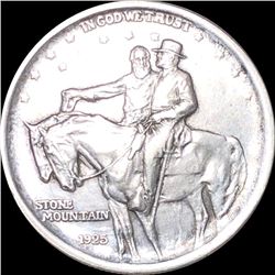 1925 Stone Mountain Half Dollar CLOSE UNCIRCULATED