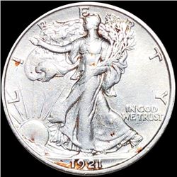 1921-S Walking Half Dollar NEARLY UNCIRCULATED