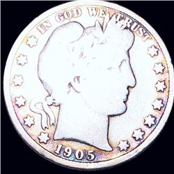 1905-S Barber Half Dollar NICELY CIRCULATED