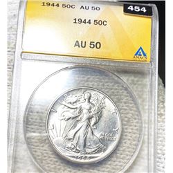 1944 Walking Half Dollar ANACS - AU50