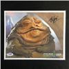 Image 1 : KEVIN RICHARDSON SIGNED STAR WARS JABBA 8 X 10 ( PSA COA)