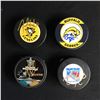 Image 1 : AUTOGRAPHED HOCKEY PUCK LOT