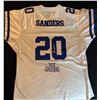 Image 2 : RARE AUTHENTIC BARRY SANDERS DETROIT LIONS MITCHELL& NESS EMBROIDERED AUTOGRAPH  STATS JERSEY