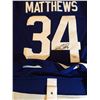 Image 3 : AUSTON MATTHEWS SIGNED ADIDAS PRO MAPLE LEAFS JERSEY FRAMEWORTH COA