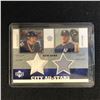 Image 1 : UPPER DECK CITY ALL STARS WAYNE GRETZKY JASON GIAMBI RELIC CARD