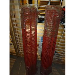 Lot of Red Wire Shelving