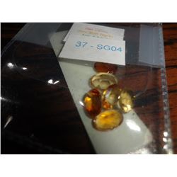 6 Genuine Citrine Stones