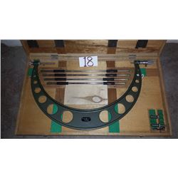 Mitutoyo 104-153 16-20" .001" Interchangeable Anvil Micrometer Set