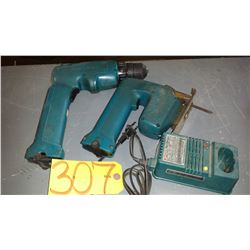 Makita Set of Drill and Jig Saw with Charger (tested)