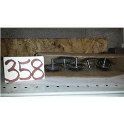 1/4" Stem-Mounted Wire Wheel 3"