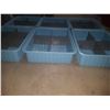 Image 2 : Light Blue Plastic Bin 15"1/4 x 20"1/4 x 4"1/2 inside