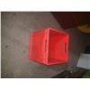 Image 1 : Red Storage Plastic Bin 14"1/2 x 14"1/2 x 16"1/2