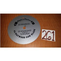 Black & Decker 7"1/4 Plywood Saw Blade