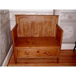 English Pine Storage Bench #857824