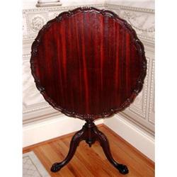 Mahogany Tilt Table Pie Crust C.19th Century #857842