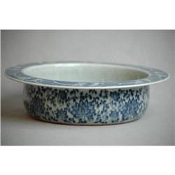 Large Chinese Blue and White Crackle Porcelain #857876