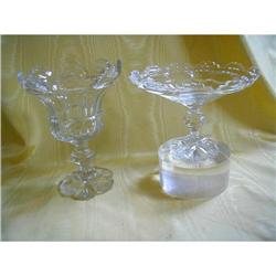 PR. 19th C. ANGLO/ IRISH CRYSTAL COMPOTE #857908