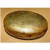 Image 1 : old 18c Engraved Brass British Pill Snuff Box #858049